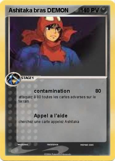 Pokemon Ashitaka bras DEMON