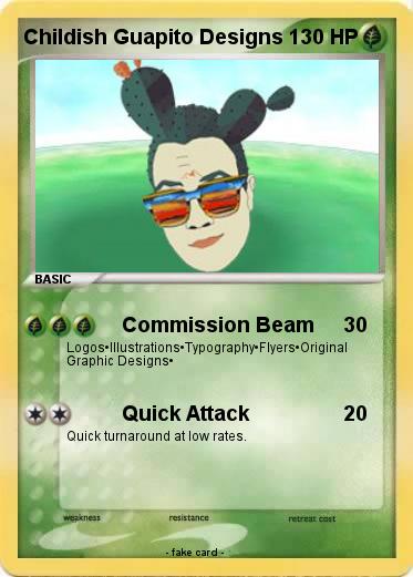 Pokemon Childish Guapito Designs