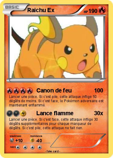Pokemon Raichu Ex