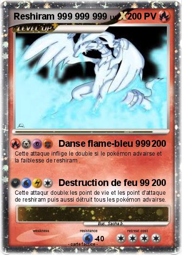 Pokemon Reshiram 999 999 999
