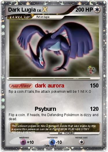 Pokemon Dark Lugia