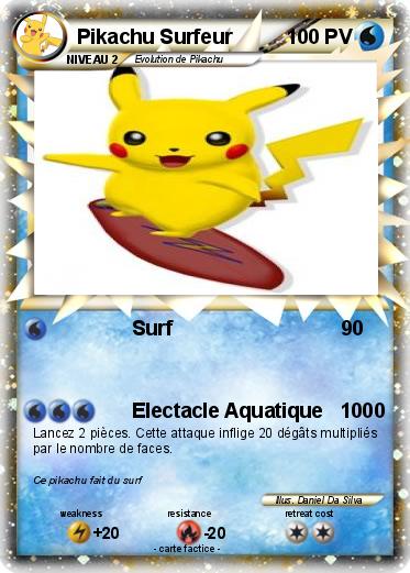 Pokemon Pikachu Surfeur
