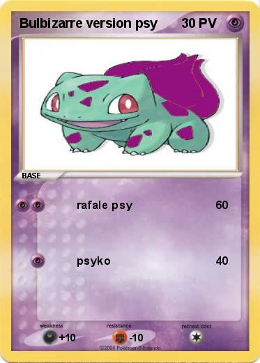 Pokemon Bulbizarre version psy