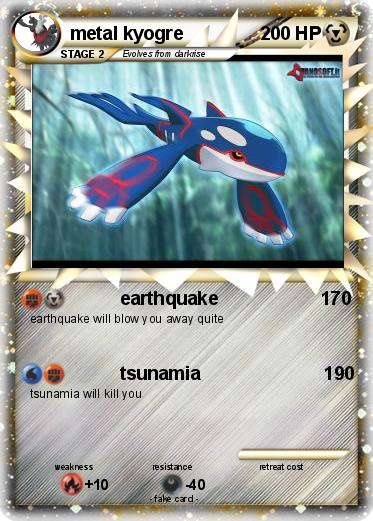 Pokemon metal kyogre