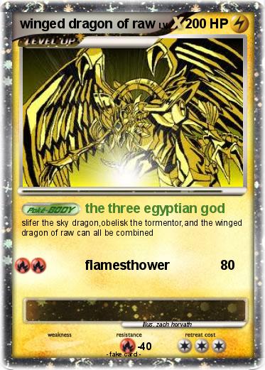 Pokemon winged dragon of raw