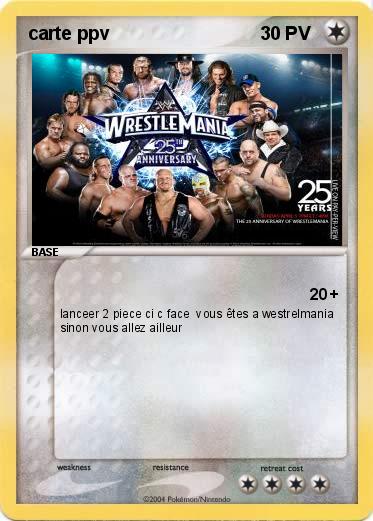 Pokemon carte ppv