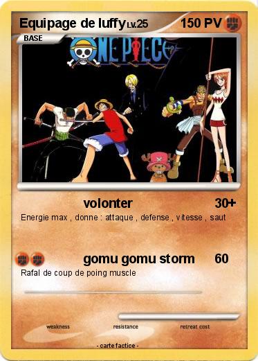 Pokemon Equipage de luffy