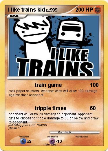 Pokemon I like trains kid