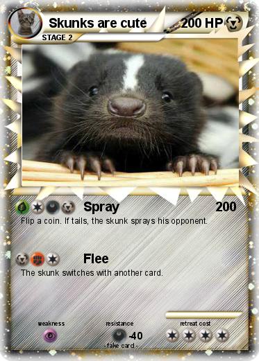 Pokemon Skunks are cute