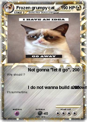 Pokemon Frozen grumpy cat