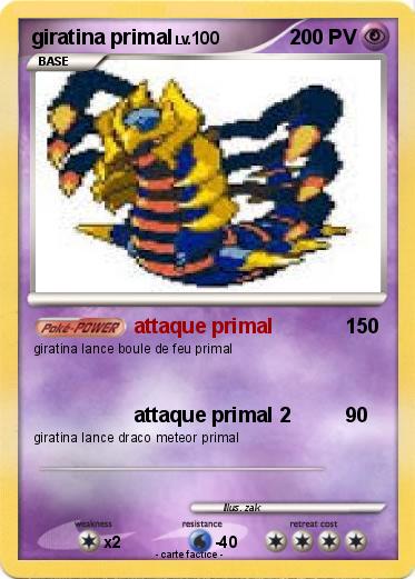 Pokemon giratina primal