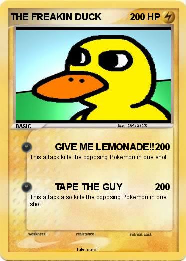 Pokemon THE FREAKIN DUCK