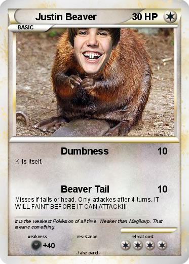 Pokemon Justin Beaver