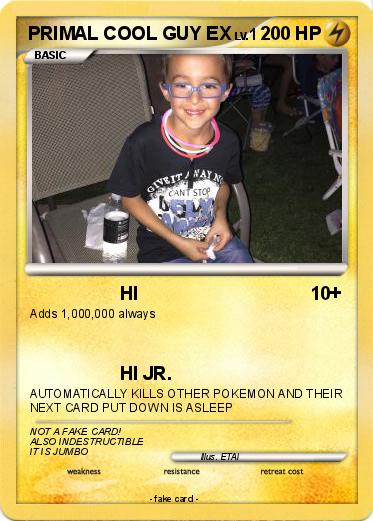 Pokemon PRIMAL COOL GUY EX