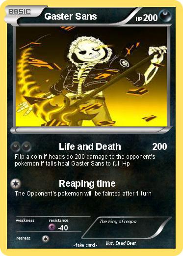 Pokemon Gaster Sans