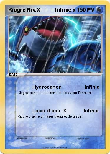 Pokemon Kiogre Niv.X          Infinie x