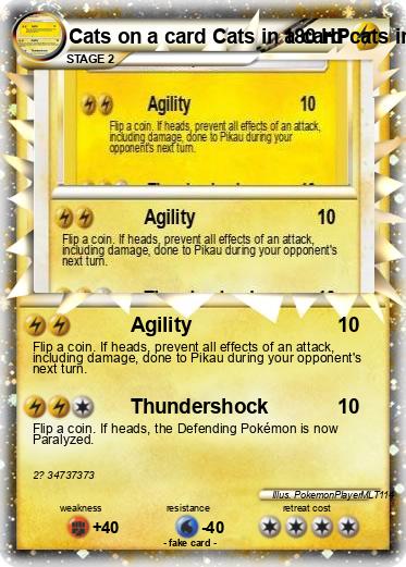 Pokemon Cats on a card Cats in a card cats in a card Cats in a card