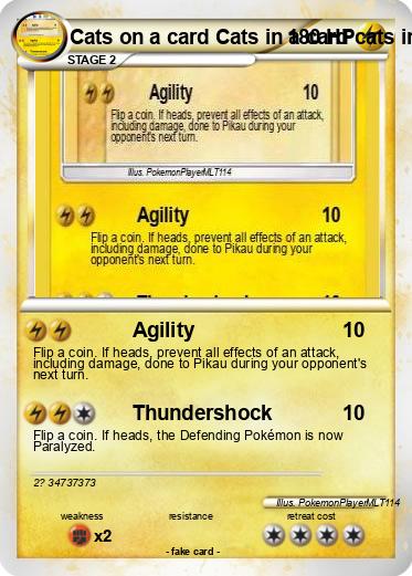 Pokemon Cats on a card Cats in a card cats in a card