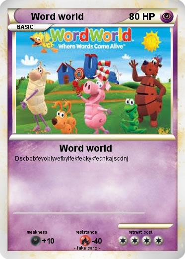 Pokemon Word world