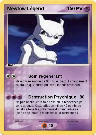 Pokemon Mewtow Légend 