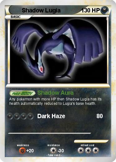 Pokemon Shadow Lugia