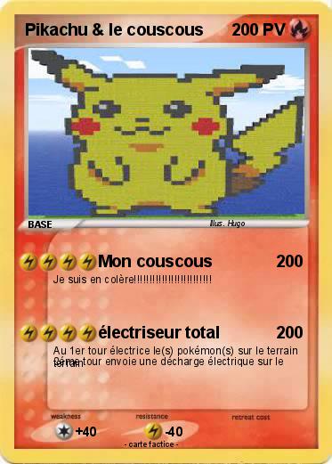 Pokemon Pikachu & le couscous