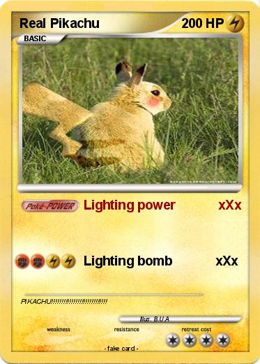 Pokemon Real Pikachu