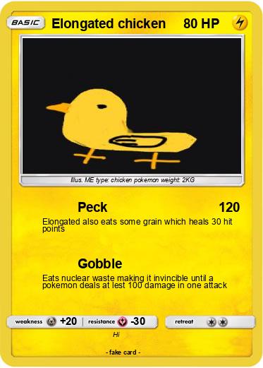 Pokemon Elongated chicken