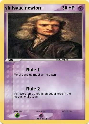 Pokemon sir isaac newton