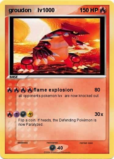 Pokemon groudon    lv1000