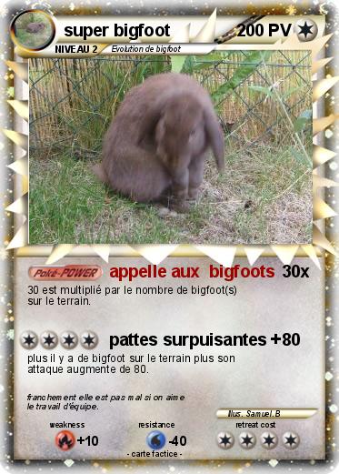 Pokemon super bigfoot