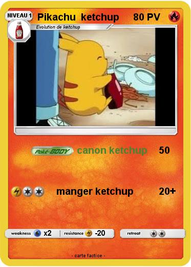 Pokemon Pikachu  ketchup