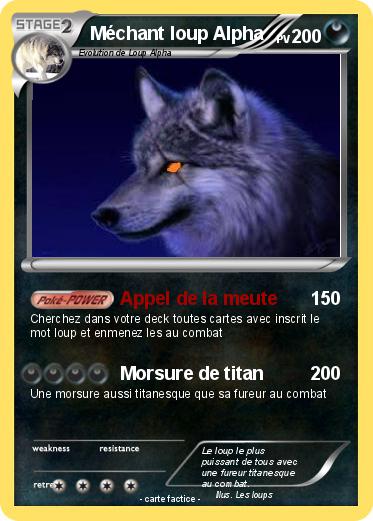 Pokemon Méchant loup Alpha