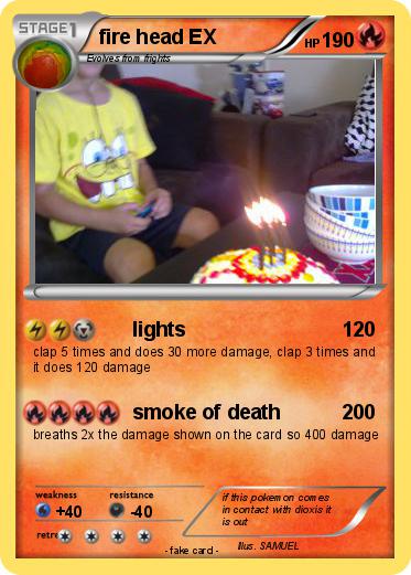 Pokemon fire head EX