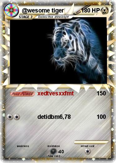 Pokemon @wesome tiger