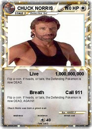 Pokemon CHUCK NORRIS          N