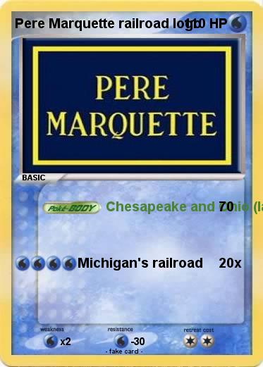 Pokemon Pere Marquette railroad logo