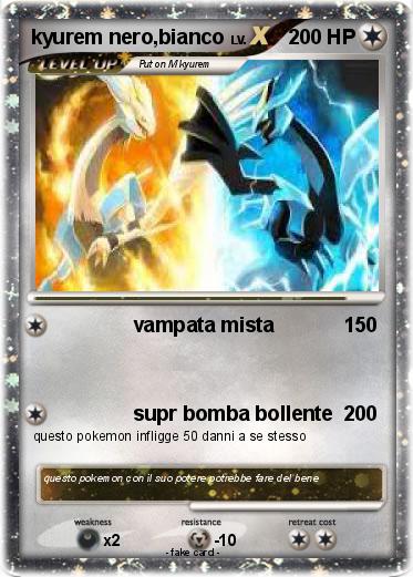 Pokemon kyurem nero,bianco