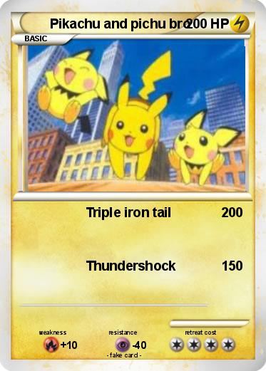 Pokemon Pikachu and pichu bro