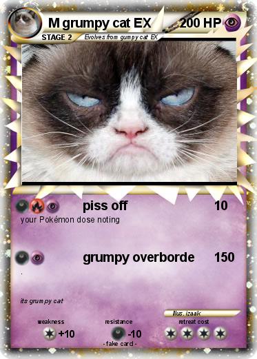 Pokemon M grumpy cat EX