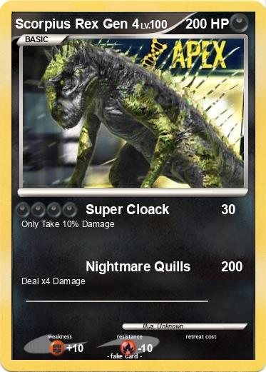 Pokemon Scorpius Rex Gen 4