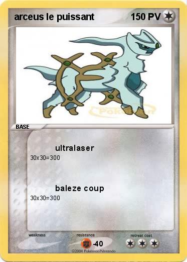 Pokemon arceus le puissant