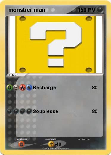 Pokemon monstrer man