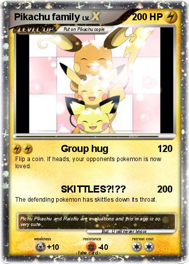 Pokemon Pikachu family