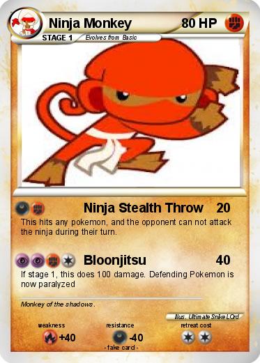 Pokemon Ninja Monkey