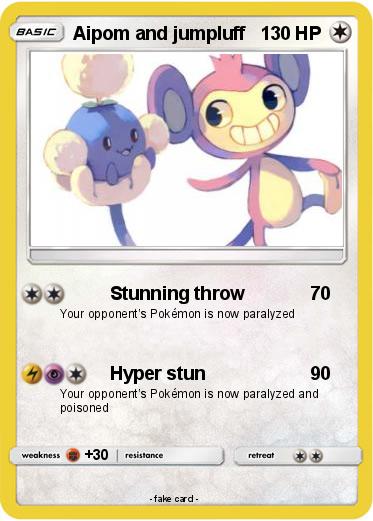 Pokemon Aipom and jumpluff