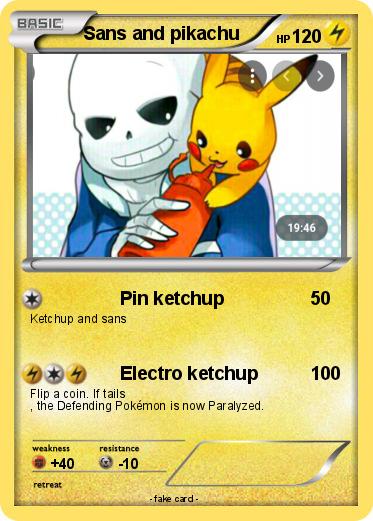 Pokemon Sans and pikachu