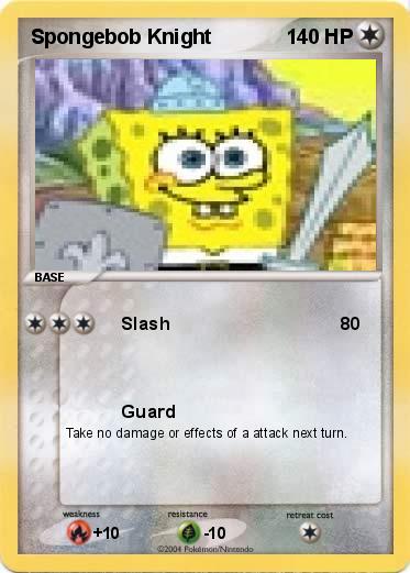 Pokemon Spongebob Knight