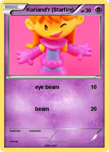Pokemon Koriand'r (Starfire)