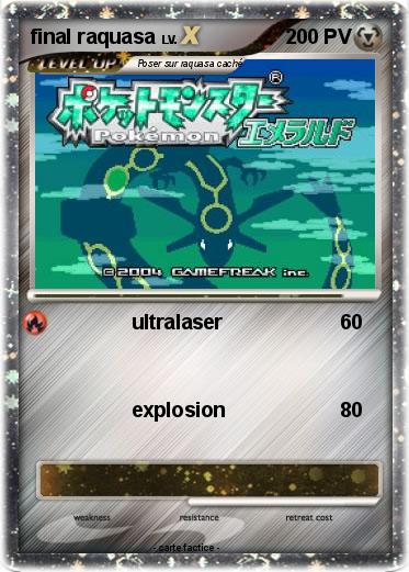 Pokemon final raquasa